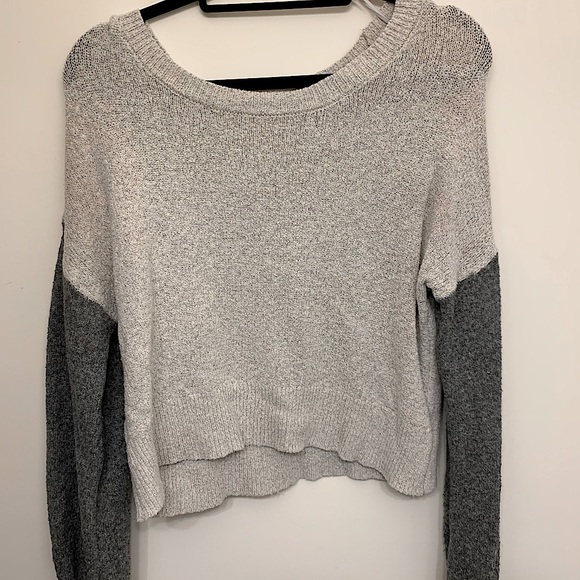 Ruby moon light and dark grey sweater